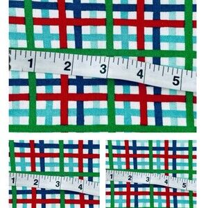FQ Bundle 3FQ Christmas FQ Plaid Green Red Blue Fat Quarter 100% Cotton Fabric